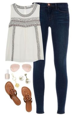 The 101 Most Popular Outfits on Pinterest | Love and Lace Pretty Preppy, Spring Closet, Preppy Life, Aussie Dogs, Spring Clothing, Stitch Fix Outfits, Ray Ban Aviator, Stitch Fix Stylist, Pretty Top