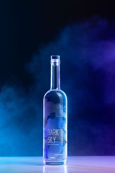 Alcohol Photography Aesthetic, Glass Alcohol Bottles, Liquor Product Photography, Neon Light Product Photography, Vodka Product Photography, Neon Product Photography, Glass Bottle Photography, Vodka Photography, Bottle Product Photography