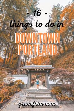 the top things to do in downtown portland with text overlay that reads 16 things to do in downtown portland