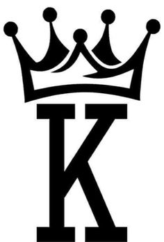 the letter k with a crown on top