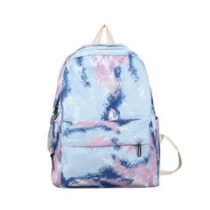 UAKISS - Sweet Y2k Contrast Color Women Backpack High-capacity Kawaii Rainbow Schoolbags Trendy Harajuku Preppy Backpacks for Students Size:31*13*43CM "Size mearsured by ourselves, sometimes has some errors, but always within 3cm." Preppy Backpack, Kawaii Rainbow, Cheap Backpacks, Kawaii Backpack, Female Shoulder, Tie Dye Women, Backpack Waterproof, Boys Backpacks, Blue Backpack