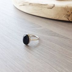 Onyx Ring Minimalist Ring Black Ring Sterling Silver Onyx | Etsy Minimalist Black Sterling Silver Ring, Minimalist Oval Onyx Jewelry, Black Everyday Ring Jewelry, Everyday Black Ring Jewelry, Black Everyday Ring, Everyday Black Onyx Rings, Modern Oval Black Enamel Rings, Minimalist Open Ring With Black Enamel, Minimalist Onyx Gemstone Ring