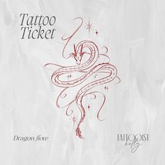 the cover art for tattoo ticket 2 dragon flow