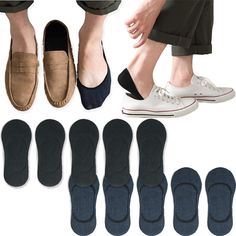 PRICES MAY VARY. 【Real Invisible Socks】No see socks fit most low profile shoes, Oxford sneakers, athletic shoes, loafers, etc. Padded hidden socks are not too thick or too thin, perfect for daily use 【Non-Slip】Silicone strips tightly locks the heel, foot nonslip silicone increases the friction between the sock and the shoe 【Occasions】Wear whenever hiding your socks. Perfectly fit all of your Sneakers, Casual Shoes, Dress Shoes, Boat Shoes, Loafers etc 【Exquisite Production Technology】Premium fab Shoes Oxford, Oxford Sneakers, Invisible Socks, Shoes Dress, Shoes Loafers, Socks And Hosiery, Sneakers Athletic, Navy Color, Pure Color