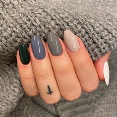 Matte Color Nails, Multicolored Nails, Punk Nails, Simple Acrylic Nails, Nail Nail, Pastel Nails, Minimalist Nails, Fabulous Nails, Beauty Stuff