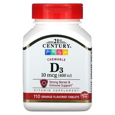 Vitamin SupplementStrong Bones & Immune SupportGluten FreeGuaranteed Quality Laboratory TestedVitamin D3 is essential for absorption of calcium and supports bone, teeth, and immune system health. These delicious orange flavored chewables tablets are formulated for those who prefer to chew their vitamin D. Sports Food, Vitamins For Kids, Strong Bones, Childrens Health, Vitamins For Women, Cherry Flavor, Vitamin D3, Immune Support, Vitamin Supplements