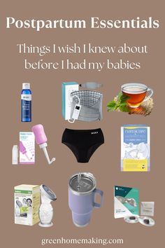 Essential items for both mother and baby. How to have a more restorative postpartum. Postpartum Care, Pregnant Mom