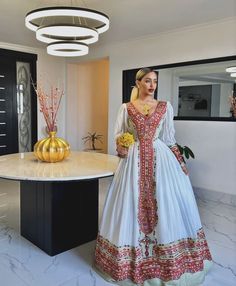 Magnificent Red Habesha Dress Habesha Wedding Dress, Habesha Wedding, Habesha Dress, Ethiopian Traditional Dress, Ethiopian Dress, Habesha Kemis, Wedding Dress Chiffon, Dresses Chiffon, Dresses Xxl