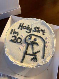 Funny Quote Birthday Cakes, 20 Year Cake Ideas, Cake Designs Birthday 20 Years, 20th Birthday Cake Idea, 20 Th Bday Cake, Bento Cake Design 20th Birthday, Aesthetic 20th Birthday Cake, Your 20 Birthday Cake, Birthday Cake Meme Funny