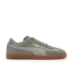 Puma-Club II Era Sneaker - Men's Enjoy a modern take on a retro style. The Club II Era sneaker from Puma features a sporty silhouette, complete with detailed stitching and layered accents. Low-top Puma Skate Shoes For Skateboarding, Gray Puma Sneakers For Sports, Sporty Gray Puma Sneakers, Gray Sporty Puma Sneakers, Urban Low-top Puma Skate Shoes, Puma Low-top Suede Sneakers, Puma Low-top Athleisure Sneakers, Puma Sneakers Men, Men’s Puma Sneakers