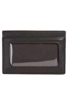 A slim leather wallet is designed for easy access to cards and identification and finished with red stitching details and an embossed logo. The smart style offers Tumi ID Lock technology to help protect personal data encoded on your cards from electronic theft. Style Name:Tumi Delta Id Lock Shielded Slim Card Case & Id Wallet. Style Number: 734170. Available in stores. Slim Leather Wallet, Id Wallet, Embossed Logo, Small Leather Goods, Card Case, Leather Wallet, Card Holder, Shoe Accessories, Nordstrom