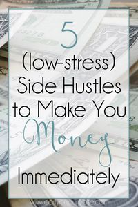 5 side hustles to make you money immediately Money Now, Blogger Tips, Hustle Ideas, Internet Business, Extra Cash, Fast Money, Cheat Sheets