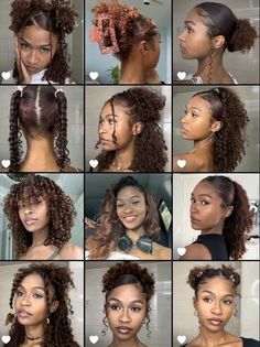 4c Hairstyles For The Pool, Dama Hair Styles, Cute Hairstyles For Coily Hair, 3b Hairstyles For School, Hairstyles For Tight Curly Hair, Long 3b Curly Hair Hairstyles, Coily Curly Hairstyles, Curly Hair Bun Styles Natural Curls