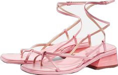 Pink Lace-up Sandals With Open Heel, Pink Lace-up Sandals With Heel And Ankle Strap, Pink Lace-up Sandals With Ankle And Heel Strap, Pink Lace-up Sandals With Wrapped Heel And Ankle Strap, Chic Pink Lace-up Sandals With Heel Strap, Pink High Heel Lace-up Sandals With Heel Strap, Pink Lace-up Open Toe Sandals With Heel Strap, Chic Pink Open Toe Lace-up Sandals, Pink Lace-up Sandals With Wrapped Heel