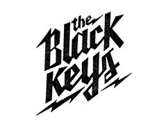 the black keys logo on a white background