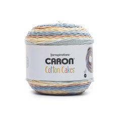 the yarn ball is multicolored and has an inscription on it that says congratulations carbon cakes