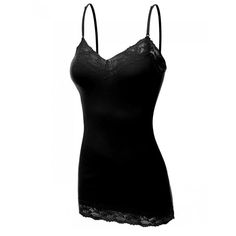 It Had to be You Lace Camisole in Black PLUS Step your layering up a notch with this lovely Lace Camisole Top! 95% Cotton / 5% Spandex Black Silk Shirt, Lace Camisole Top, Black Lace Shirt, Black Lace Tank Top, Black Lace Cami, Black Cami Top, Tank Outfit, Special Clothes, Black Camisole