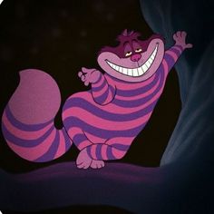 an animated character with purple and black stripes on it's body, standing in the dark