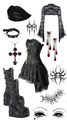 Goth Outfit Ideas, Vampire Clothes, Fun Office, Goth Halloween, Spooky Party, Heavy Lifting, Gothic Outfits