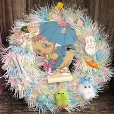 an image of a wreath with toys on it