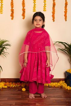 Description: Kurta: Cotton ; Pant: Cotton; Dupatta: soft net. Color: pink No Embroidery Gotta lace work Set Includes: Kurta, Pant, and Dupatta Care: Easy wash Availability: Made to Order SKU#: 11434011PK Disclaimer: There may be slight difference in actual product color compared to product images. Navratri Pink Set With Sheer Dupatta, Traditional Pink Set With Sheer Dupatta, Cotton Pink Anarkali Set For Diwali, Pink Cotton Anarkali Set With Chikankari Embroidery, Sheer Dupatta Set For Puja And Eid, Sheer Dupatta Sets For Puja During Eid, Sheer Dupatta Sets For Puja On Eid, Sheer Dupatta Set For Eid Puja, Eid Puja Set With Sheer Dupatta