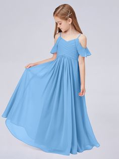 Off Shoulder Chiffon Junior Bridesmaid Dress Summer Bridesmaid Dress With Ruched Bodice In Chiffon, Summer Chiffon Bridesmaid Dress With Ruched Bodice, Flowy Chiffon Bridesmaid Dress For Formal Occasions, Formal Flowy Chiffon Bridesmaid Dress, Spring Chiffon Bridesmaid Dress With Sweetheart Neckline, Pleated Chiffon Bridesmaid Dress For Prom Season, Chiffon Bridesmaid Dress With Pleated Bodice For Prom Season, Spring Chiffon Bridesmaid Dress With Ruched Bodice, Pleated Bodice Chiffon Bridesmaid Dress For Prom Season