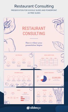 the restaurant consulting flyer is shown