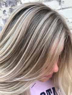 Blonde Balayage With Babylights, Platinum Babylights, Balayage With Babylights, Balayage And Babylights, Anna Nails, Grey Transition, Gray Blending, Platinum Blonde Balayage, James Purefoy