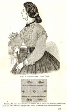 what-i-found: Civil War Fashions - Engravings from 1864 Ladies Friend Magazine - Waists Friend Magazine, 19th Century Women, Victorian Era Fashion, Victorian Blouse, Fashion Plates, Historical Clothing