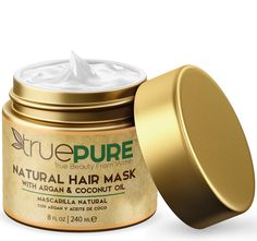 PRICES MAY VARY. 🌿 DEEP CONDITIONING HAIR TREATMENT - This hair mask combines premium grade ingredients to help repair weak, brittle hair back to healthy shine and luster. 🌿 EFFECTIVE FOR ALL HAIR TYPES - Unlike other hair products, TruePure Hair Mask was formulated to be used as moisturizing hair treatment by men and women with any hair type: dry, damaged, oily, color treated or ethnic hair. 🌿 ESSENTIAL OILS FOR HEALTHY HAIR - Our hair conditioner mask contains argan oil, coconut oil, jojoba Afro Hair Care Routine, Conditioner For Dry Damaged Hair, Argan Oil Hair Mask, Deep Conditioning Hair Mask, Hair Repair Treatments, Conditioning Hair Mask, Deep Conditioning Hair, Thicker Fuller Hair, Saw Palmetto