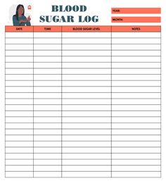 Blood Glucose Log, Blood Sugar Chart, Medical Binder, Tracker Free, Glucose Levels, Log Book