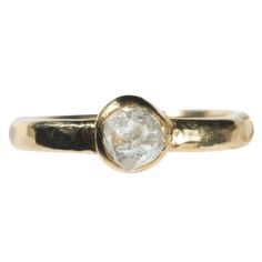 Hester Ring Rings The Raw Stone Wedding Diamond Ring With Bezel Setting In Recycled Gold, Hand Forged Diamond Ring For Anniversary, Hand Forged Diamond Anniversary Ring, Hand-forged Diamond Anniversary Ring, Rough Diamond Engagement Ring, Ring Inspo, Hammered Metal, Raw Diamond, Crown Jewels