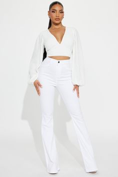 Available In White. V-Neck Long SLeeve Low Back Tie Waist Detail Stretch 92% Polyester 8% Spandex Imported | Summer Getaway Blouse in White size Large by Fashion Nova Chic White Stretch V-neck Top, Chic White Fitted V-neck Top, Spring V-neck Elastane Crop Top, White Fitted V-neck Crop Top, V-neck Stretch Elastane Crop Top, Stretch Elastane V-neck Crop Top, Service Women, Summer Getaway, Knit Tops