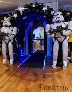 Star Wars Theme Decoration, Star Wars Birthday Balloons, Star Wars Party Balloons, Star Wars Balloon Decor, Starwars Party Decorations Ideas, Star Wars Themed Prom, Starwars Birthday Theme, Star Wars Party Backdrop