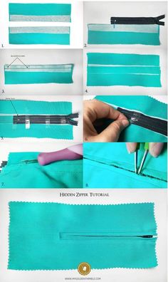 how to sew a zipper on a garment with the sewing machine step by step instructions