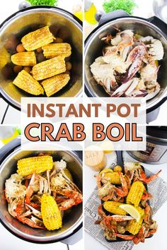 the instant pot crab boil recipe is ready to be cooked in the crockpot