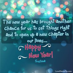 the new year has brought another chance for us to set things right and to open up a new charter in our lives