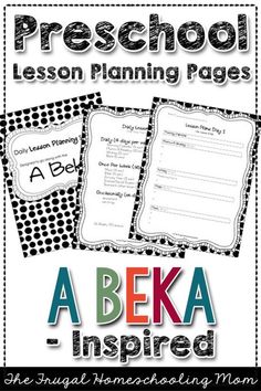 a beka inspired homeschool lesson for preschool