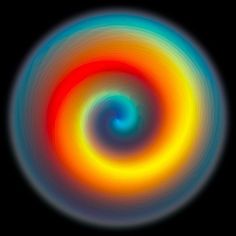 an image of a colorful circular object on a black background