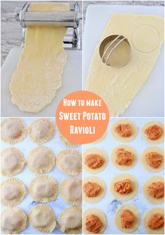 how to make sweet potato ravioli in the kitchen and then use it as an appetizer