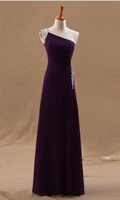 Purple One-shoulder Evening Dress, One Shoulder Purple Evening Dress, Elegant Purple Evening Dress For Banquets, Elegant Purple Evening Dress For Banquet, Purple Dresses With Sweep Train For Prom Season, Purple Evening Dress With Sweep Train For Prom, Purple Dresses With Sweep Train For Prom, Purple Evening Dress With Sweep Train For Banquet, Purple Sweep Train Dress For Prom Season