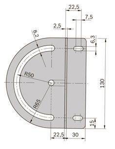 an image of a drawing of a door with measurements