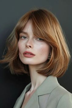 Peppiger Bob: 61+ Styles » French Cut ✓ Stufen-Look mit Pony ✓ Choppy Bob [ ➳ Jetzt inspirieren lassen! ] #bob #hairstyles