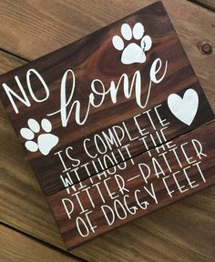 No home is complete without the pitter-patter of doggy feet Pet Craft Ideas, Rustic Pet Decor, Craft Ideas To Sell, Pet Craft, Puppy Decor, Diy Home Decor For Apartments, Pet Decor, Reclaimed Wood Signs, Wooden Dog