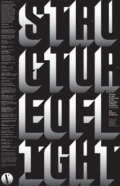 the poster for studio glof's light, which is featured in black and white