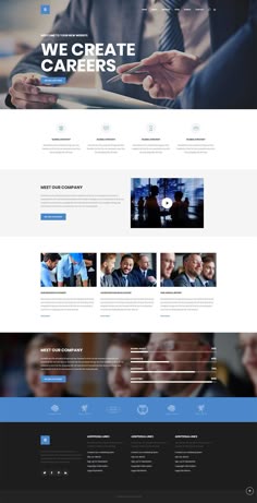 an image of a website page with the wordpress theme and business images on it