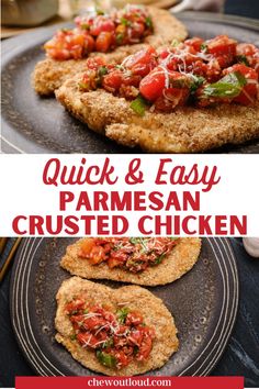 quick and easy parmesan crusted chicken is the perfect appetizer for any meal