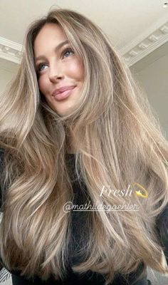 Light brown blonde hair Mathilde Goehler Hair, Cool Light Brown Hair With Highlights, Hair Color For Light Skin Tone Blue Eyes, Low Lights Hair Blond, Cool Tone Dark Blonde, Level 6 Blonde, Soft Autumn Hair Color Blonde, Cool Toned Bronde Haircolor, Golden Dark Blonde Hair