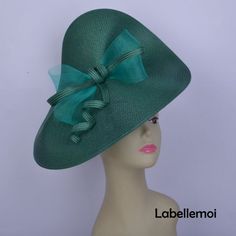 NEW Large emerald green fascinator saucer hatinator Church hat | Etsy Elegant Green Fascinator For Church, Green Cloche Hat For Evening, Elegant Green Church Fascinator, Green Evening Fascinator Hat, Green Short Brim Fascinator For Evening, Green Short Brim Mini Hat For Formal Events, Elegant Green Top Hat For Party, Green Mini Hat With Curved Brim For Evening, Evening Mini Hat With Short Brim In Green