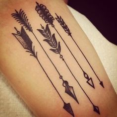 an arrow tattoo on someone's arm that says means, when there's still a way